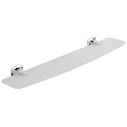 Półka łazienkowa szkło mleczne / chrom AIDA 56