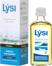 Lysi Omega 3 Tran Islandzki, smak naturalny, 240