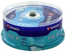 Verbatim CD-R 700MB x52 cakebox 25szt
