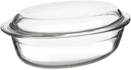 Naczynie żaroodporne szklane z pokrywką 33x20x13 cm, 3