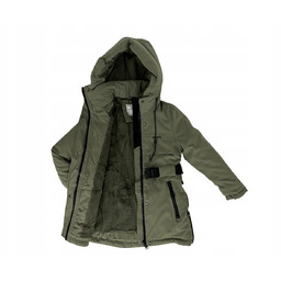 Kurtka dziewczęca parka zimowa zielona Zima dla dziewczynki