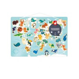 Janod Małe Zwierzątka układanka z 40 magnesami