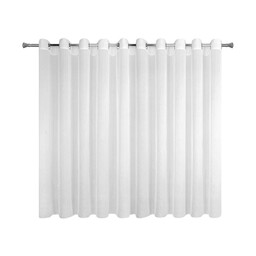 Eurofirany Firana 400x150 Rebecca biała o strukturze drobnego