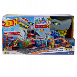 Hot Wheels City Ultra Myjnia Rekina Zestaw