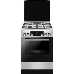 Kuchnia gazowo-elektryczna AMICA 6123GE3.33PAHZPTSDPA(XX) Pizza Steam Srebrny