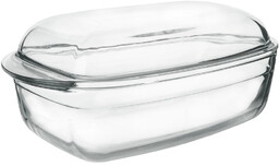 Naczynie żaroodporne szklane z pokrywką 32,5x19x13 cm, 2,9