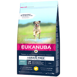 EUKANUBA Adult Chicken S/M Grain Free 3kg