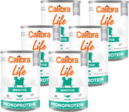 CALIBRA Dog Life Sensitive Salmon with rice 6x400g
