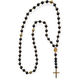 Naszyjnik męski pleciony różaniec - Aurum - NADI