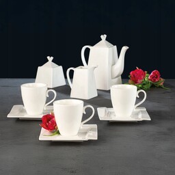 Serwis Kawowy Sole Kubiko Ambition 17el Porcelana