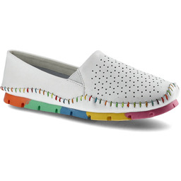Artiker Białe Półbuty Damskie Stylowe Lekkie Buty
