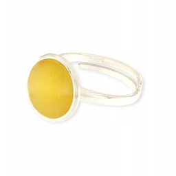 Pierścionek srebrny z bursztynem - pierścionek z bursztynem