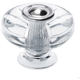Gałka meblowa H119 Plastikowa Srebrna