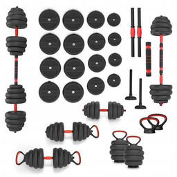 Zestaw Ciężarów Hantle Sztanga Kettlebell Hms SGN140 Pro