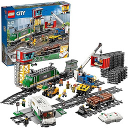 LEGO 60198 City Pociąg towarowy, Zabawka dla Dzieci,