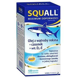 Squall Max Olej z wątroby rekina, 120 kapsułek