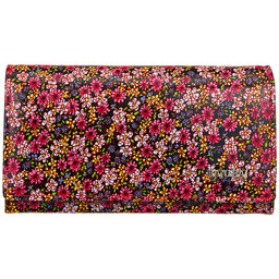 Czerwony duży portfel damski z biglem BajuBaj ze