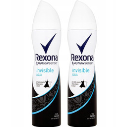 Rexona, Antyperspirant Invisible Aqua, 2x150ml