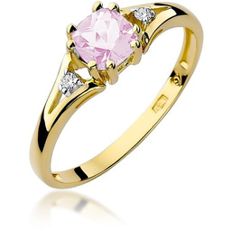 Pierścionek złoty Au 585 z Topazem W0044 rozmiar