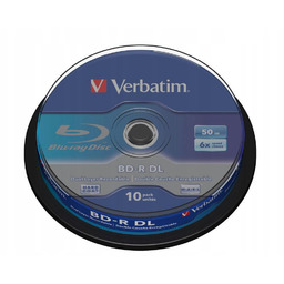 Płyta blu-ray (bd-r DL) Verbatim 50GB 10szt (cake