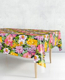 Cerata Na Stół Obrus Na Włókninie Kolorowe Kwiaty