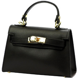 Mały damski kuferek listonoszka skórzana torebka do ręki