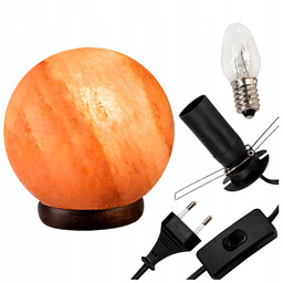 Lampa z soli naturalna Kula średnia Sól Himalajska