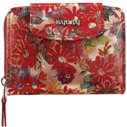 Czerwony damski portfel skórzany BajuBaj połączenie stylu, jakości