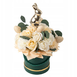 Na Wielkanoc Flower Box Kwiaty Mydlane Róże Złoty