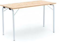 Stół składany NICKE, 1200x500x720 mm, linoleum, beżowy