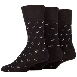 Gentle Grip 3PACK Bambusowe skarpety męskie, bezuciskowe, oddychające,