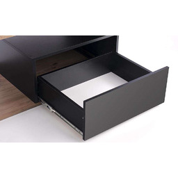 Stolik kawowy z szufladą dąb wotan / czarny