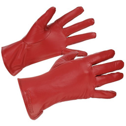 Rękawiczki skórzane damskie czerwone polar l/xl BELTIMORE K25