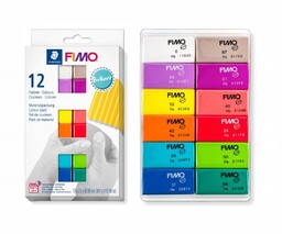 Zestaw masy termoutwardzalnej FIMO SOFT kolory Brilliant 12x25g