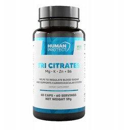 Human Protect TRI CITRATES 60KAPS. CYTRYNIAN POTAS MAGNEZ