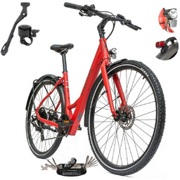 Rower Elektryczny Damski Trekkingowy 28 HEAD 250W Bafang