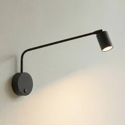 Kinkiet Nex TK Lighting, możliwość ściemniania, czarny, salon