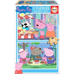 Educa, puzzle, Świnka Peppa, 2x25 el.