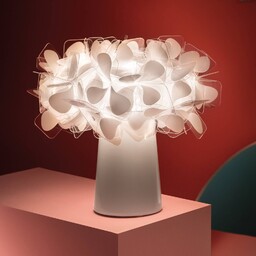 Slamp Lampa stołowa design Clizia, możliwość ściemniania, biały
