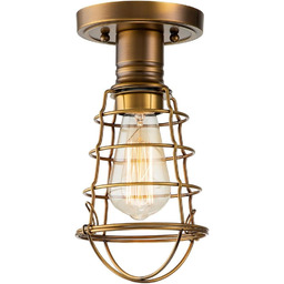 Elstead Quoizel Mixon Semi Flush Ceiling Light Weathered