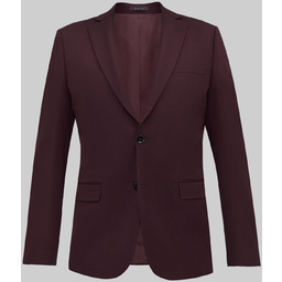 marynarka do zestawu lido bordowa slim fit