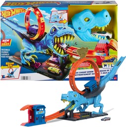 Hot Wheels City Pętla T-rexa HKX42 Autko