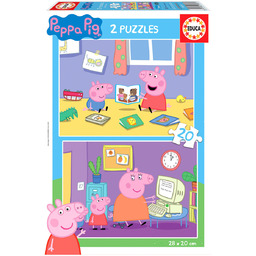 Educa, puzzle, Świnka Peppa, 2x20 el.