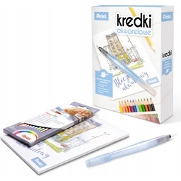 Wodne Kredki Akwarelowe do malowania Zestaw z pędzelkami