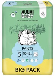 MUUMI Baby Pieluchomajtki Pants rozmiar 5 (10-15kg), 54szt.