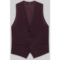 kamizelka do zestawu lido slim fit bordowa