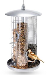 Karmnik dla ptaków metalowy potrójny na kule tłuszczowe