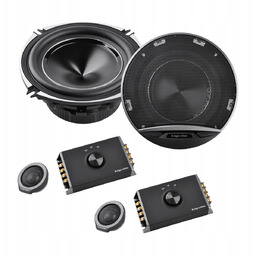 Głośniki samochodowe 5'' 100W tweeter bas zestaw