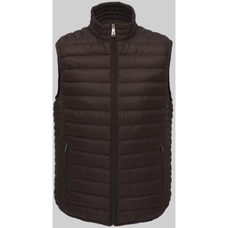 kamizelka pikowana vestone classic fit brązowa