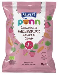 SALVEST PÕNN BIO Chrupki truskawkowe, 20 g